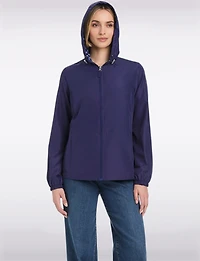Coupe-Vent Légèr & Sportif Avec Capuche Doublée Motif De Gingham par Details