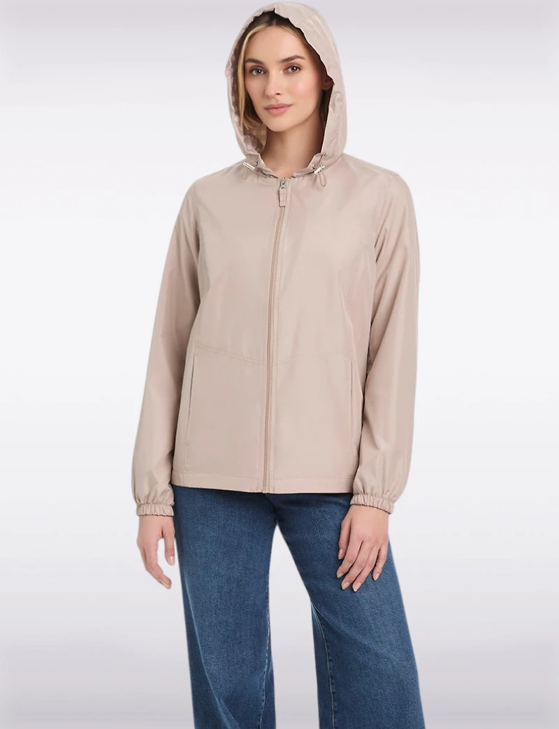 Coupe-Vent Légèr & Sportif Avec Capuche Doublée Motif De Gingham par Details