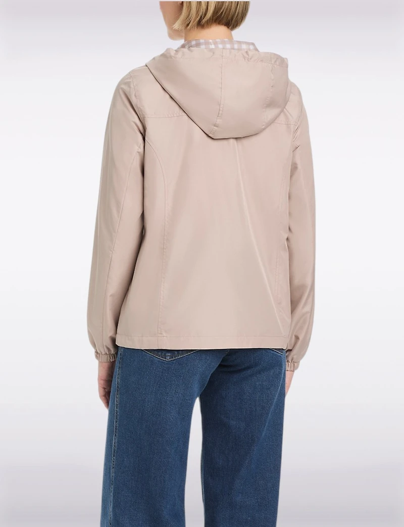 Coupe-Vent Légèr & Sportif Avec Capuche Doublée Motif De Gingham par Details