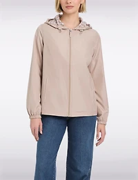 Coupe-Vent Légèr & Sportif Avec Capuche Doublée Motif De Gingham par Details