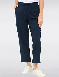 Pantalon Cargo Léger Sculptant à RapiDry Tech & Ourlets Cordons par Point Zero