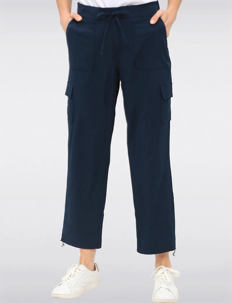 Pantalon Cargo Léger Sculptant à RapiDry Tech & Ourlets Cordons par Point Zero