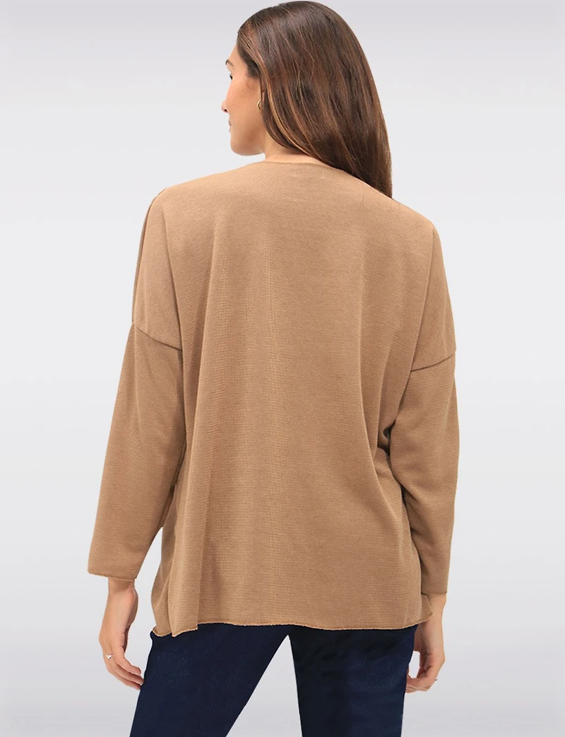 Haut V-Neck Texturé Boxing day Deals par Froccella | Manteaux