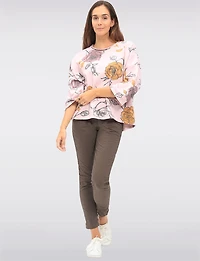 Haut Motif Rose Boxing day Deals par Froccella | Manteaux Manteaux