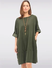 Robe en Velours Côtelé Boxing day Deals par Froccella | Manteaux