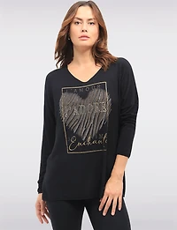 Haut En Maille Motif Cœur Boxing day Offres par Froccella | Manteaux Manteaux