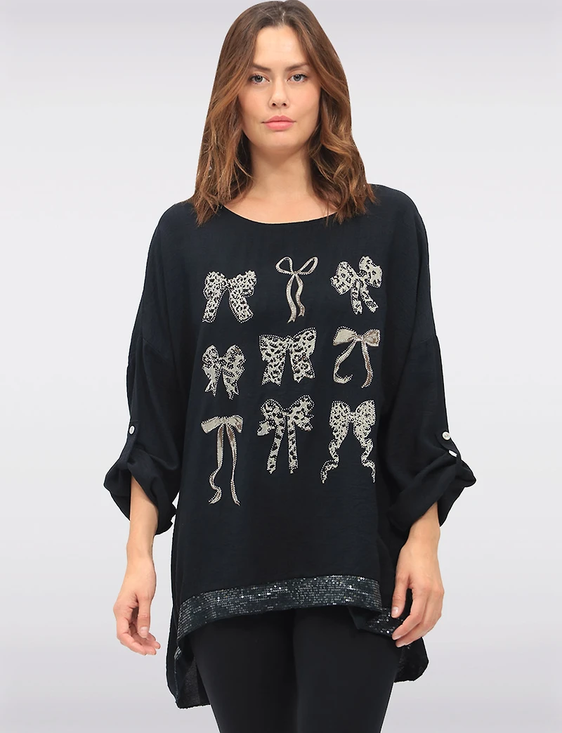 Top Paillettes Noeud Boxer Jour par Froccella | Manteaux