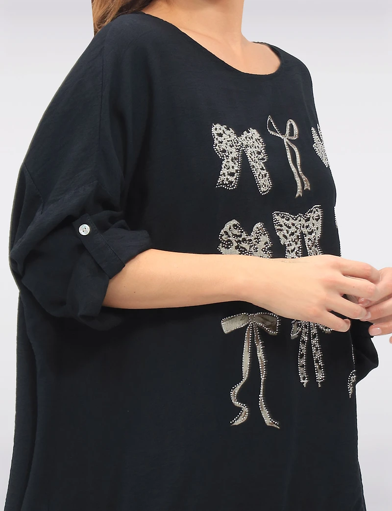 Top Paillettes Noeud Boxer Jour par Froccella | Manteaux