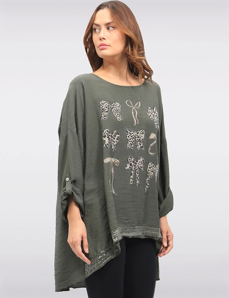 Top Paillettes Noeud Boxer Jour par Froccella | Manteaux