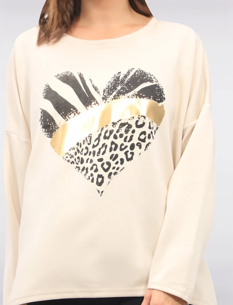 Top Coeur Foil Boxing Day par Froccella | Manteaux