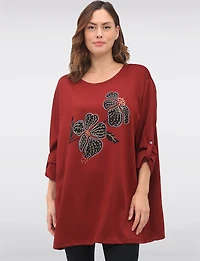 Haut Cardigan Floral Boxing day Soldes par Froccella | Manteaux