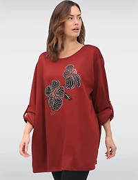 Haut Cardigan Floral Boxing day Soldes par Froccella | Manteaux