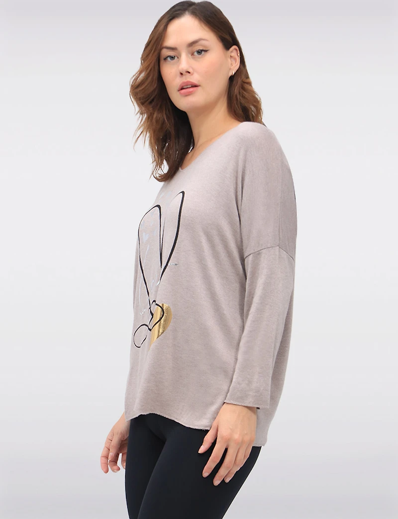 Haut Truie V Col Molle Boxing day Deals par Froccella | Manteaux Manteaux