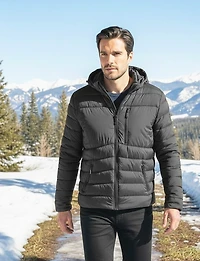 Veste Doudoune à Capuche Ultralégère et Compressible avec Coussin par Point Zero