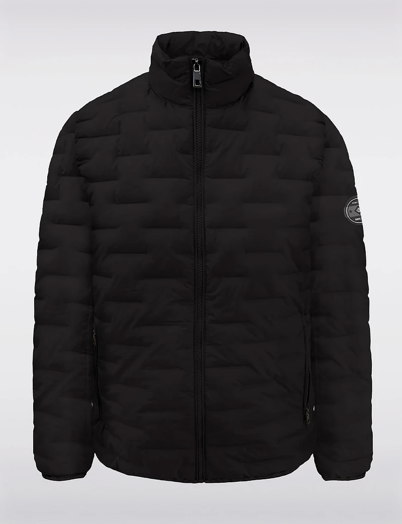 Veste Doudoune Légère Matelassée Noir en Eco-Duvetpour Homme par Point Zero