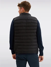 Gilet Noir Matelassé Ultra-Léger Coupe-Vent et Résistant à l'Eau par Point Zero