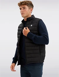 Gilet Noir Matelassé Ultra-Léger Coupe-Vent et Résistant à l'Eau par Point Zero