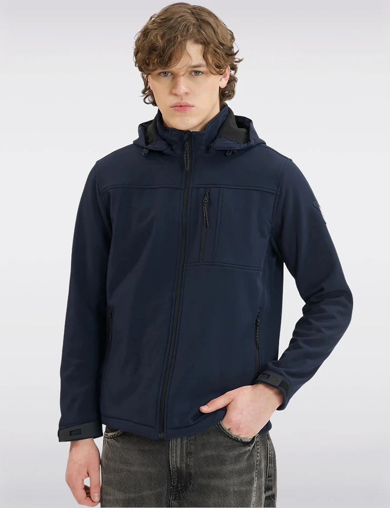 Veste Légère & Imperméable Coquille Souple avec Capuche par Point Zero