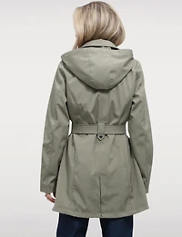 Veste Légère Breathe-Tech® Softshell Trench Ceinturé à Double Boutonnage - Saki