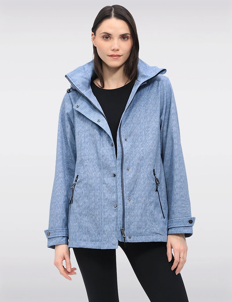 Veste Soft?Shell Légère Breathe?Tech® Végane avec Capuche Détachable par Saki