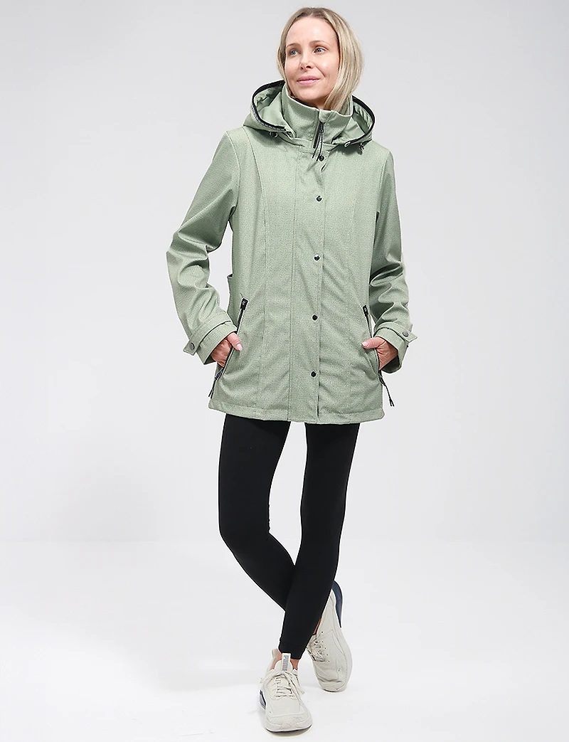 Veste Soft-Shell Légère Breathe-Tech® Végane avec Capuche Détachable par Saki