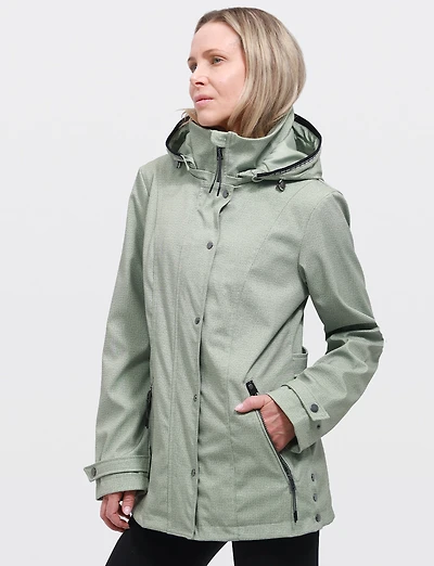 Veste Soft-Shell Légère Breathe-Tech® Végane avec Capuche Détachable par Saki