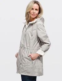 Veste Réversible Légère ActivTech® Parka Végan Avec Capuche par Saki