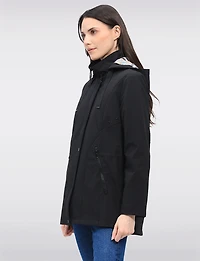 Manteau Végan Breathe-Tech® Softshell  Parka avec Capuche Amovible par Saki