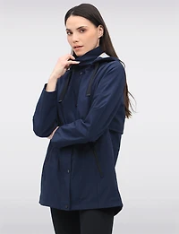 Manteau Végan Breathe-Tech® Softshell  Parka avec Capuche Amovible par Saki