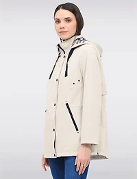 Manteau Végan Breathe-Tech® Softshell  Parka avec Capuche Amovible par Saki