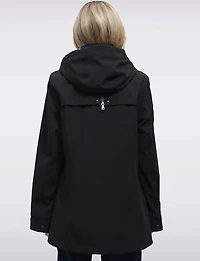 Manteau Végan Breathe-Tech® Softshell Polyvalente avec Capuche Amovible par Saki