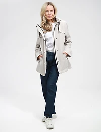 Manteau Végan Breathe-Tech® Softshell Polyvalente avec Capuche Amovible par Saki