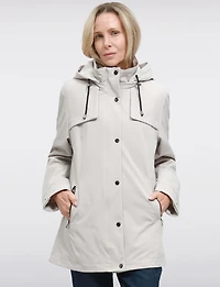 Manteau Végan Breathe-Tech® Softshell Polyvalente avec Capuche Amovible par Saki