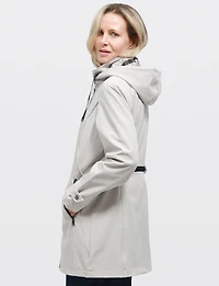 Veste Parka Léger Végan Breathe-Tech® Softshell avec Capuche Amovible – Saki