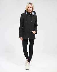 Manteau Végan Breathe-Tech® Softshell avec Capuche Amovible par Saki
