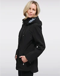 Manteau Végan Breathe-Tech® Softshell avec Capuche Amovible par Saki