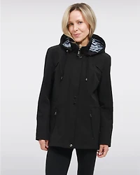 Manteau Végan Breathe-Tech® Softshell avec Capuche Amovible par Saki