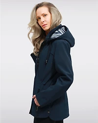 Manteau Végan Breathe-Tech® Softshell avec Capuche Amovible par Saki