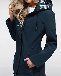 Manteau Végan Breathe-Tech® Softshell avec Capuche Amovible par Saki