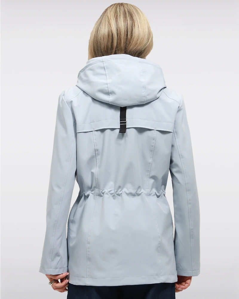 Manteau Végan Breathe-Tech® Softshell avec Capuche Amovible par Saki