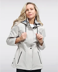 Manteau Végan Breathe-Tech® Softshell avec Capuche Amovible par Saki