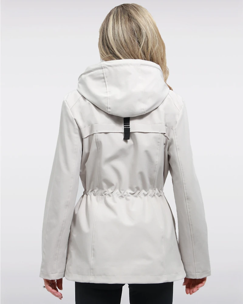 Manteau Végan Breathe-Tech® Softshell avec Capuche Amovible par Saki