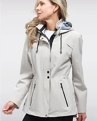 Manteau Végan Breathe-Tech® Softshell avec Capuche Amovible par Saki