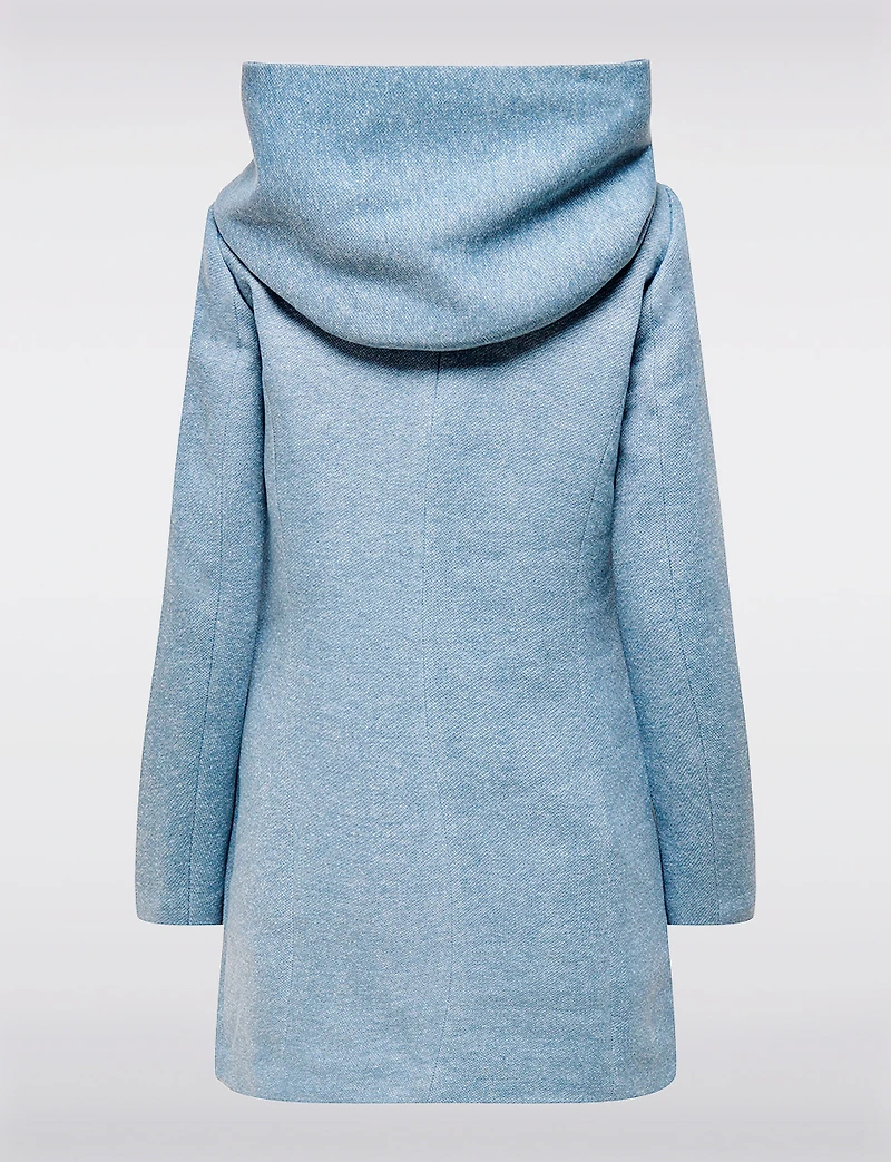 Manteau Léger à Coupe Droite avec Capuche, Poches & Fermeture Éclair par Only