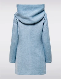 Manteau Léger à Coupe Droite avec Capuche, Poches & Fermeture Éclair par Only