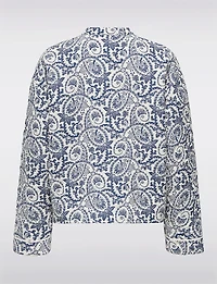 Manteau Matelassé Court à Imprimé Floral Tendance avec Poches Plaquées par Only