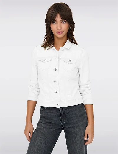 Veste en Denim Classique Courte - Coupe Décontractée Femme | Jean Only