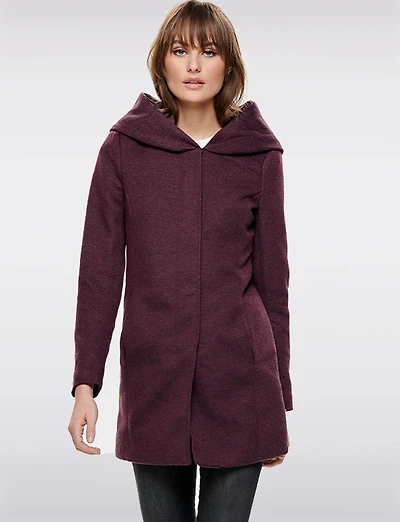 Veste Capuche Coupe Droite par Only