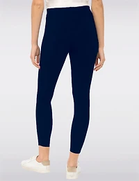 Legging-Pantalon Extensible Taille Haute Ultra-Confort à Enfiler Perle