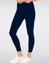 Legging-Pantalon Extensible Taille Haute Ultra-Confort à Enfiler Perle